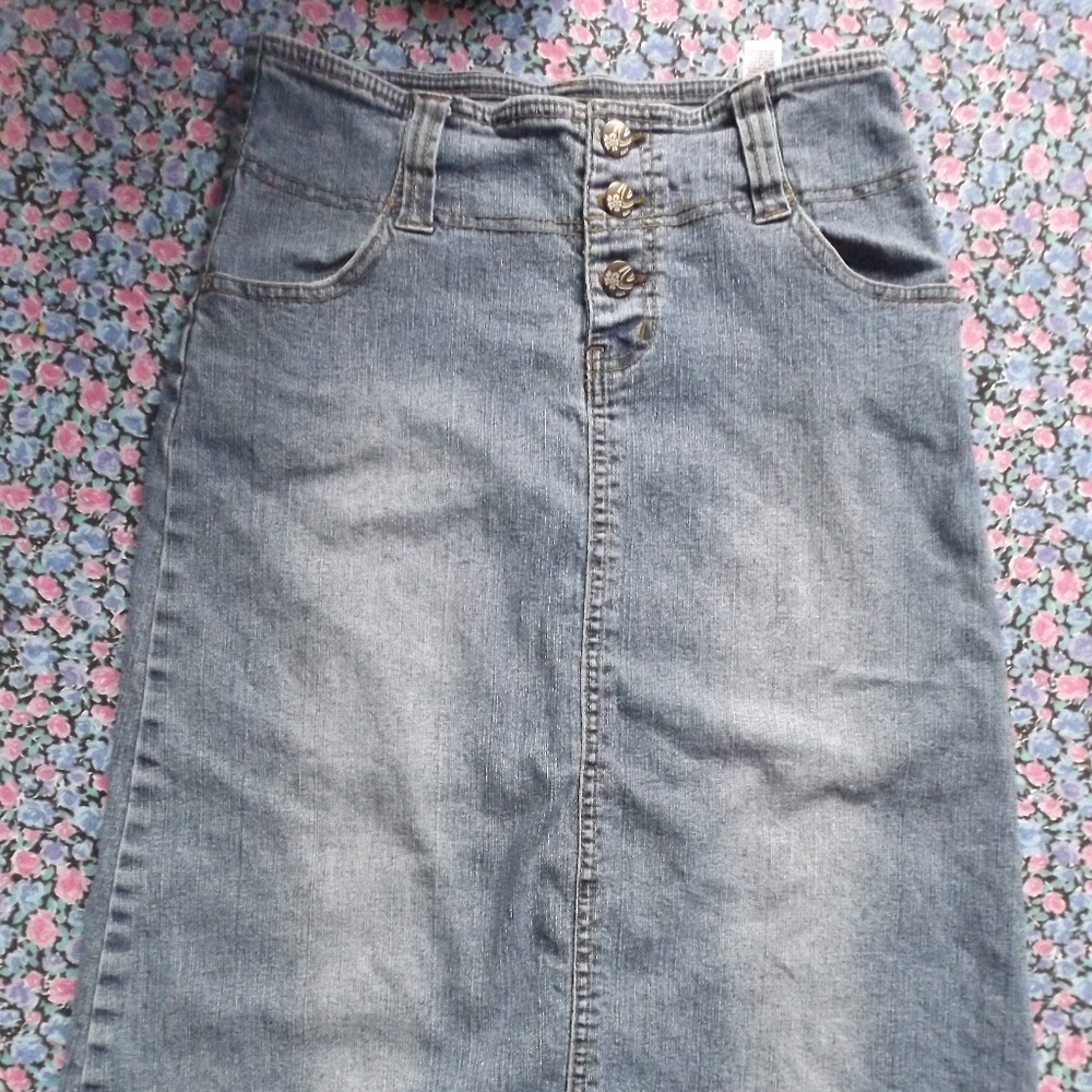 Girls long Cato Denum skirt  kid size 12
